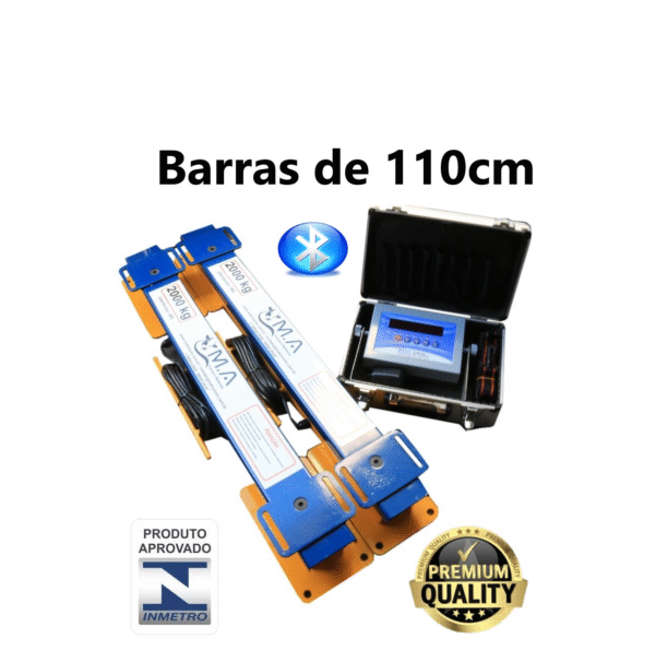 Balança Com Barras 110cm capacidade 4.000kg APROVADA PELO INMETRO