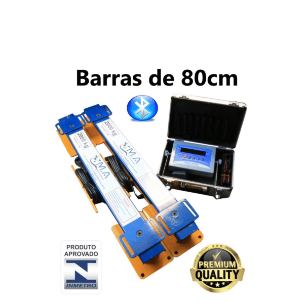 Balança Com Barras 80cm capacidade 4.000kg APROVADA PELO INMETRO