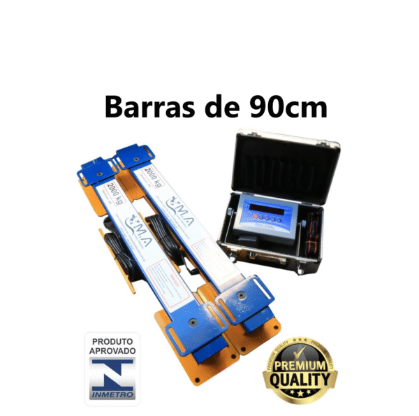 Balança Com Barras 90cm capacidade 4.000kg APROVADA PELO INMETRO